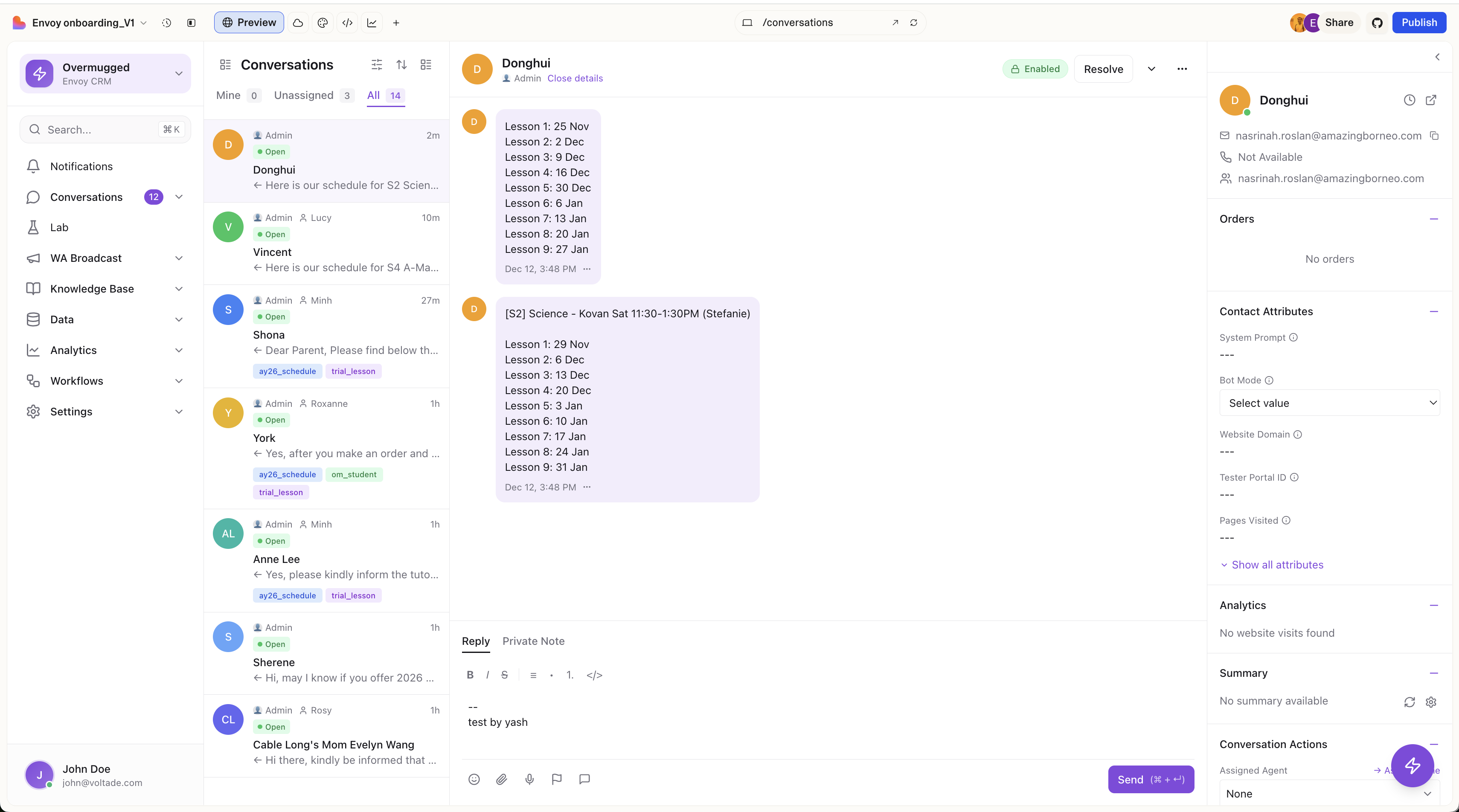 Live Lovable instance (example 2)